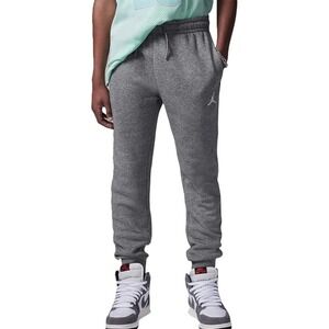 Jordan Jogger Sweatpants Boys Large L 12-13 Grey Jumpman Fleece Tapered Pants